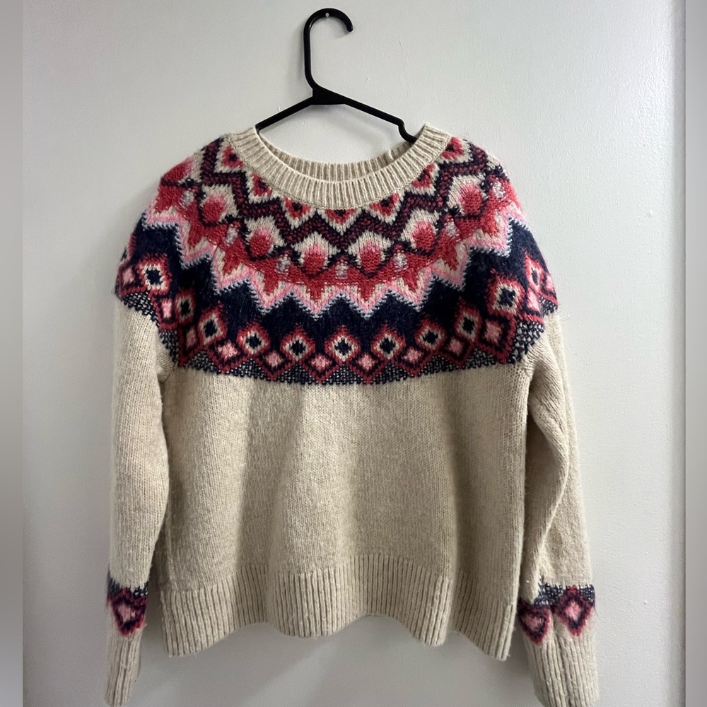 Patterned Knit Sweater